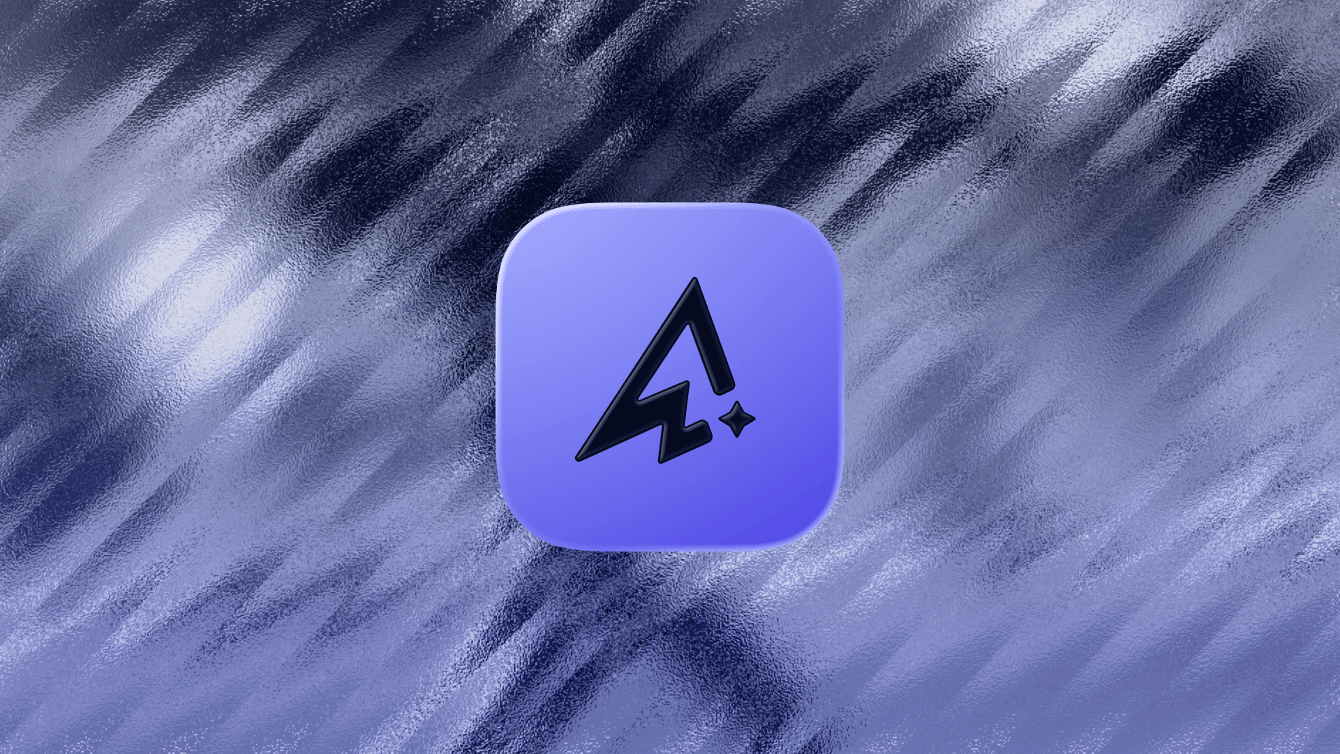Logo Ascend, un A montagne violet sur fond de sommets sombres